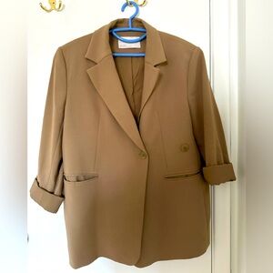 Oak + Fort double breasted blazer